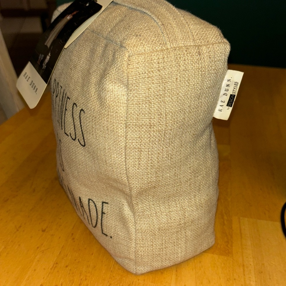 Rae Dunn Cream Happiness Is Homemade Bag - Picture 3 of 5